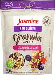 Jasmine Granola Cranberries e Açaí Sem Glúten 250g