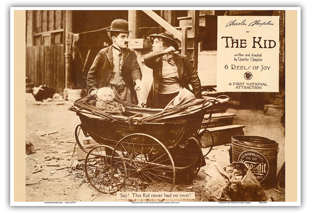 The Kid ワンシート映画ポスター CHARLIE CHAPLIN The Kid Charlie Chaplin Collection Movie Poster Funny Quirky