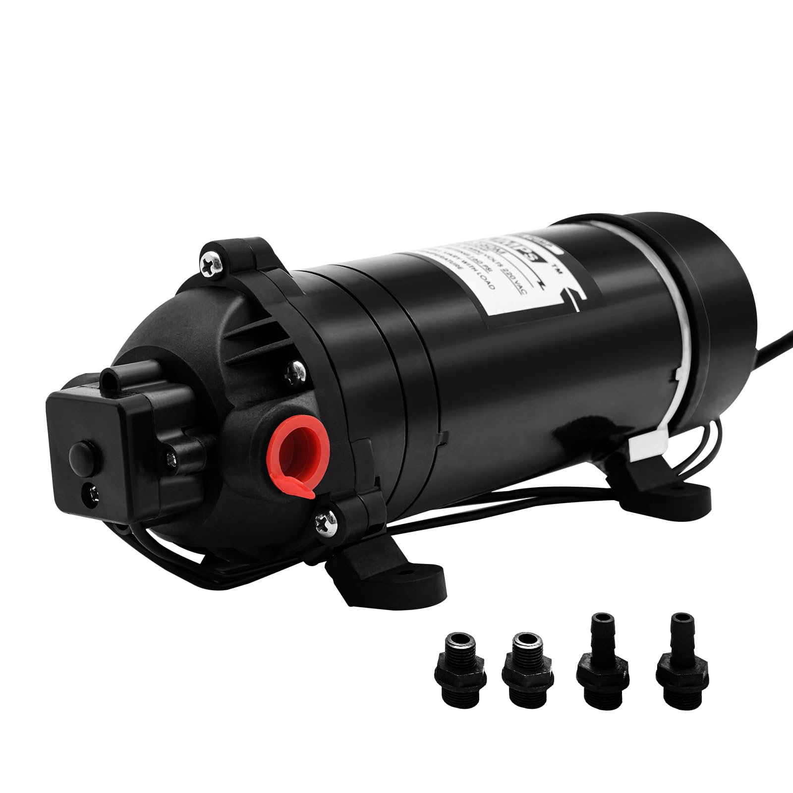 Pompa ciśnieniowa 220 V, samozasysająca pompa podwyższająca ciśnienie 120 W, 160 psi (11 barów) pompa membranowa o przepływie 5,5 l/min do nawadniania ogrodu, opryskiwaczy i czyszczenia