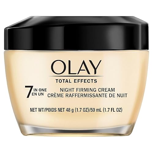 Olay Total Effects Crema reafirmante nocturna antienvejecimiento e hidratante facial con vitamina C y E 17 onzas líquidas