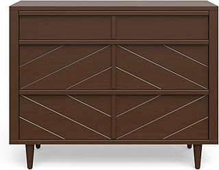 Child Craft Surrey Hill 3 Drawer Contemporary Modern Dresser, Toasted Chestnut