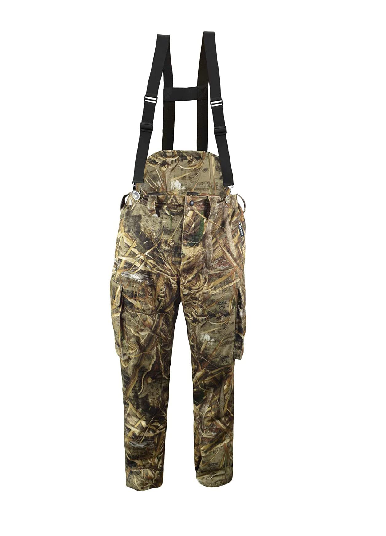 Rivers West Men's Back Country Waterproof Windproof Breathable Midweight Big Game Hunting Bibs, Mossy Oak Bottomlands, XX-Large