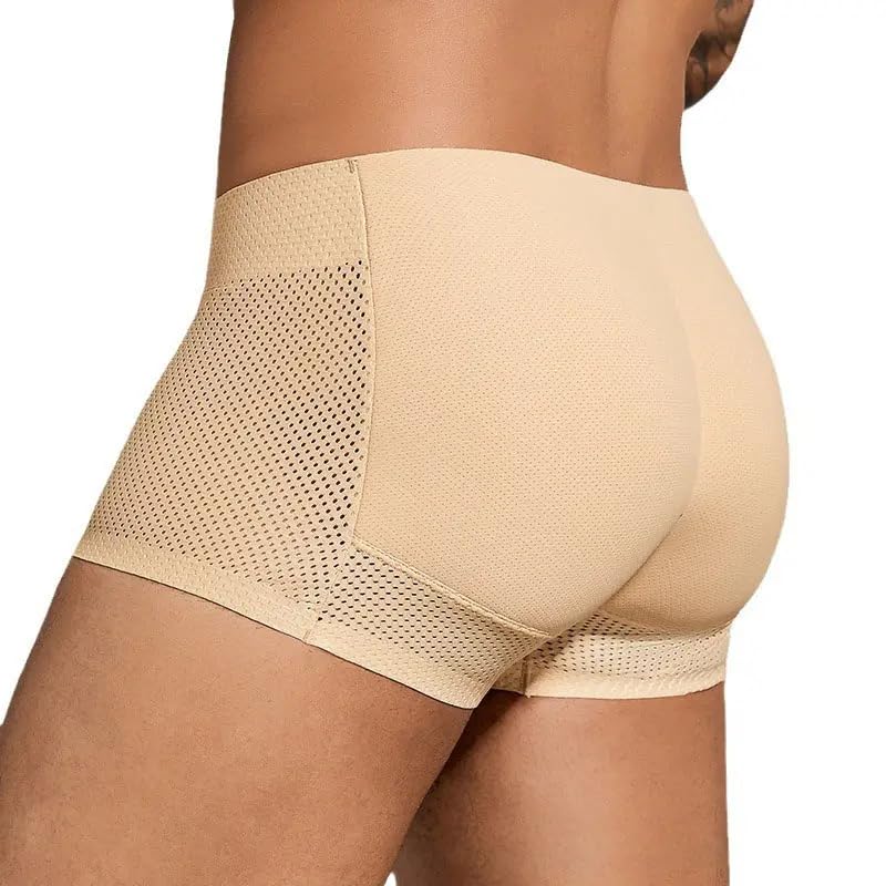 Men's Butt Lifter Padded Shapewear Boxer Shorts-picture-21