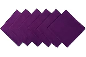 DII Purple Linen Napkins