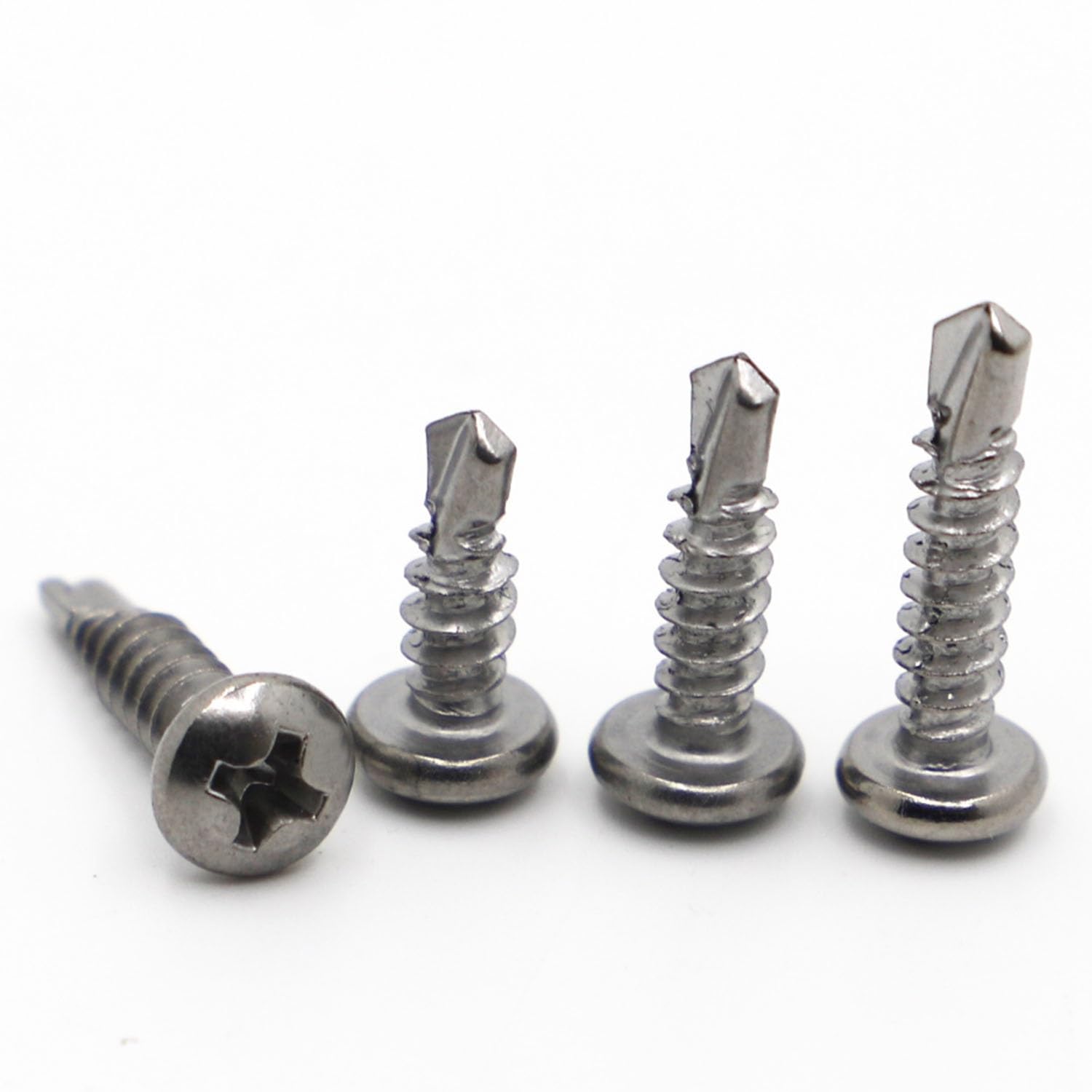 Tornillo autorroscante M4.2 M4.8 13-70 mm 410 de acero inoxidable Phillips de cabeza plana perforante (20 piezas) cubierta de tornillo (60 mm, M4.8 20 piezas)