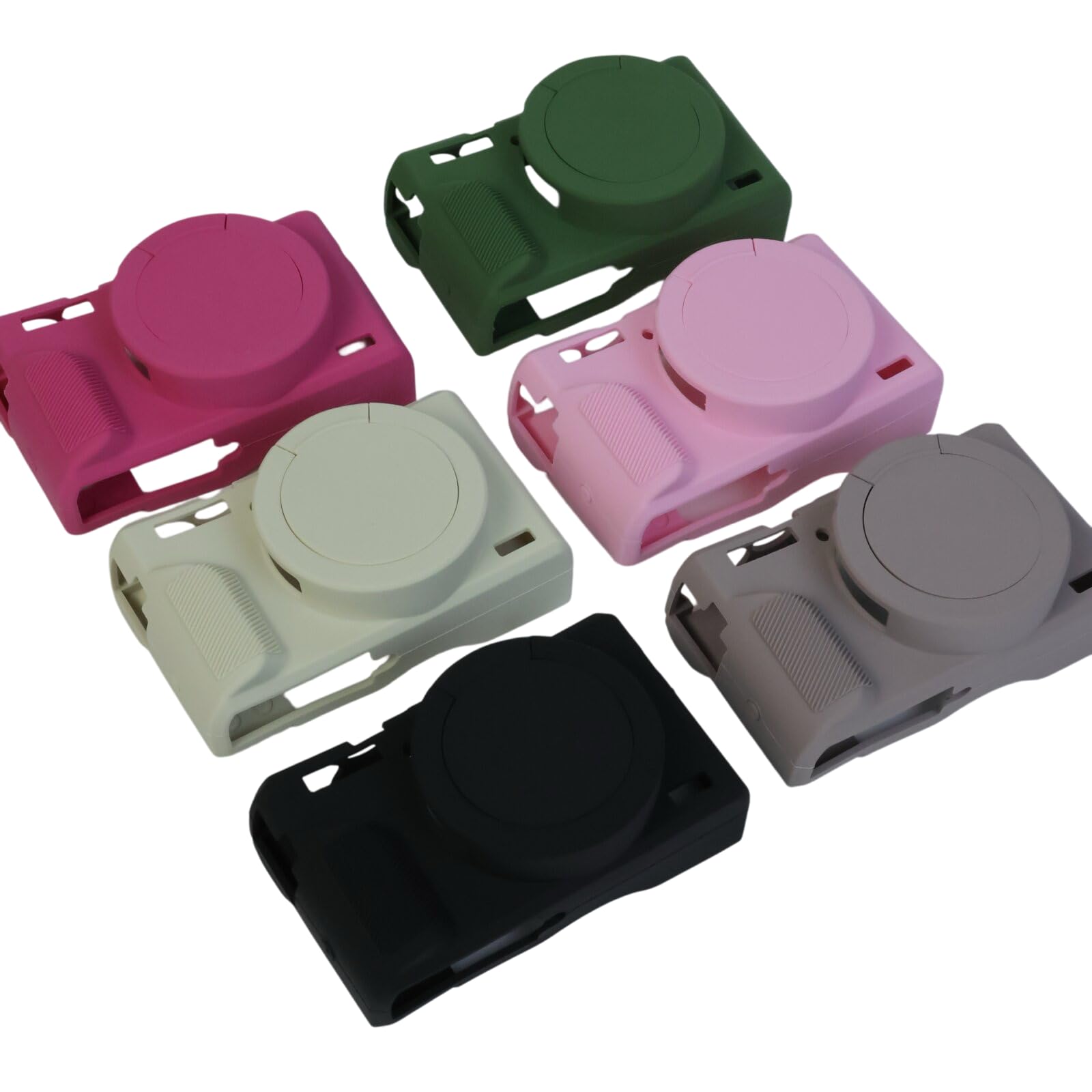 Étui pour Appareil Photo Gel de Silicone pour Canon PowerShot G7x Mark III Protection en Caoutchouc Souple Couverture Sac Vert