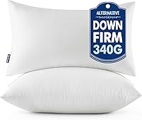 Vista 17 de MIULEE - Rellenos de almohadas decorativas, 14x36 pulgadas con relleno de fibra virgen 100% para cama y sofá