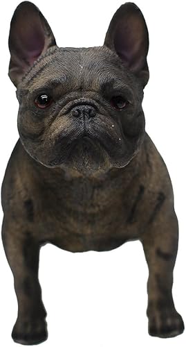 Comfy Hour Doggyland Collection - Figura de bulldog francés de pie de 6 pulgadas, colección de perros en miniatura, estatua realista de animales