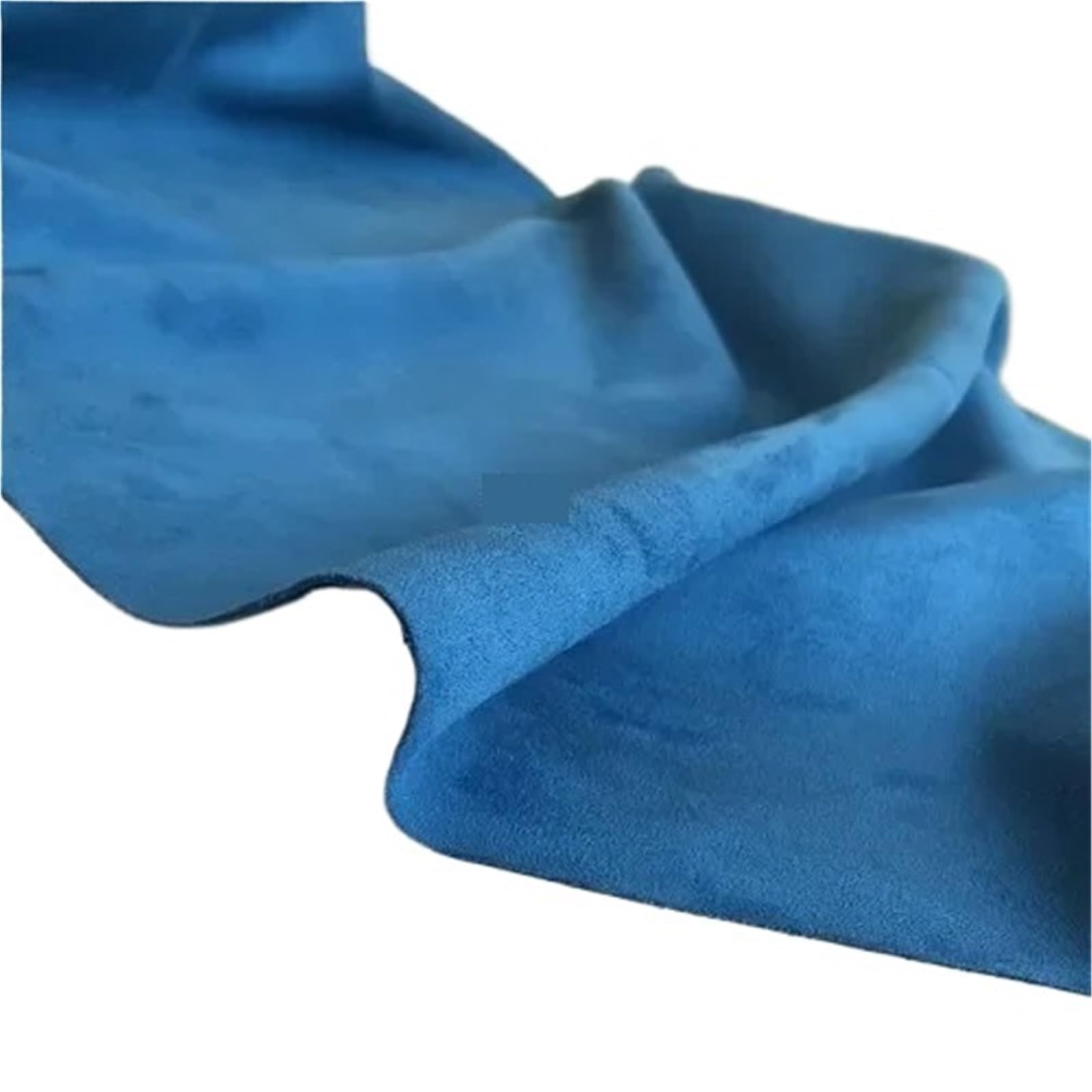 Suede Fabric Tela de punto elástica gamuza gruesa for falda, vestido, ropa, costura Diy por metro(Blue3)