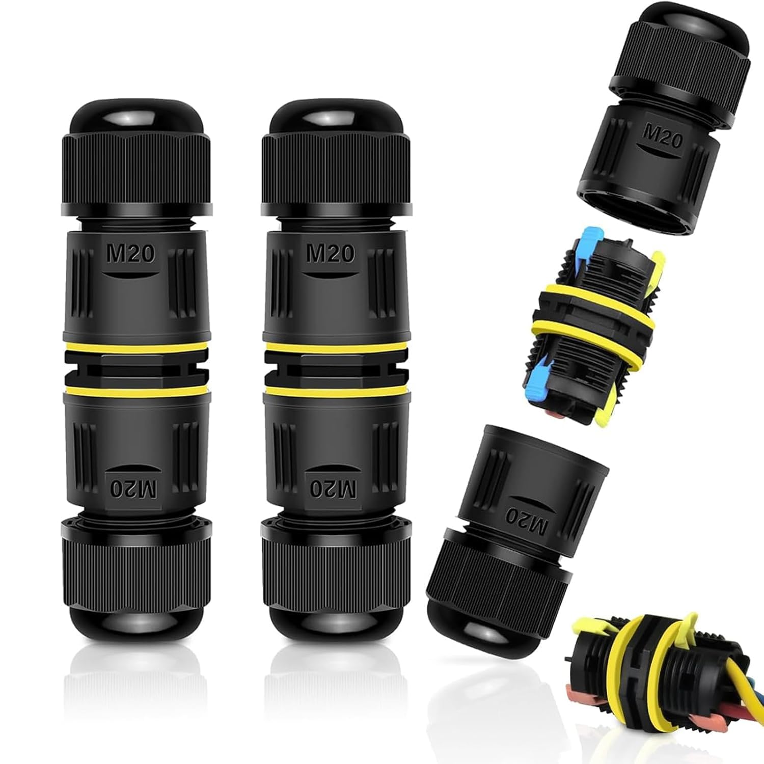3 Pin Lever Splicing Terminal Block Quick IP68 Outdoor Wire, Waterproof Wire Connector (2)-image-24