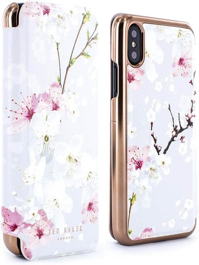 Ted Baker BREEK Mirror Folio Case for iPhone X - Oriental Blossom