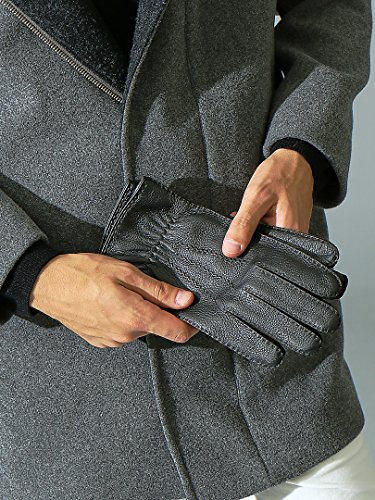 (アバハウス) ABAHOUSE ファッション雑貨 ディアスキングローブ メンズ ブラック Free