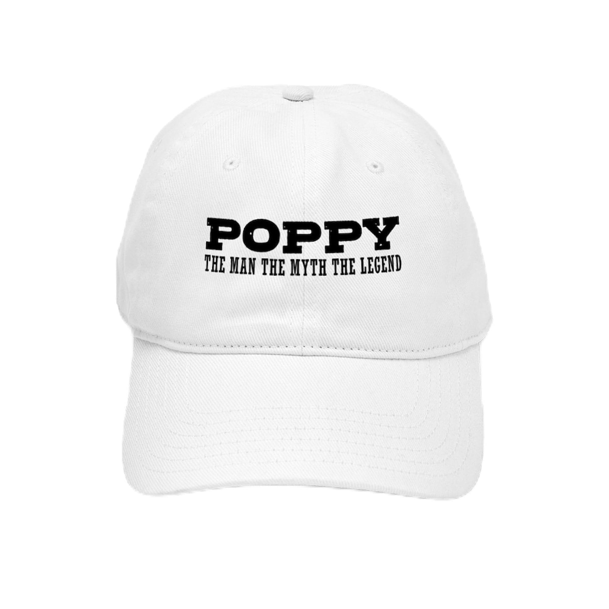 CafePress Poppy The Man The Myth The Legend Cap Unique Adjustable Baseball Hat