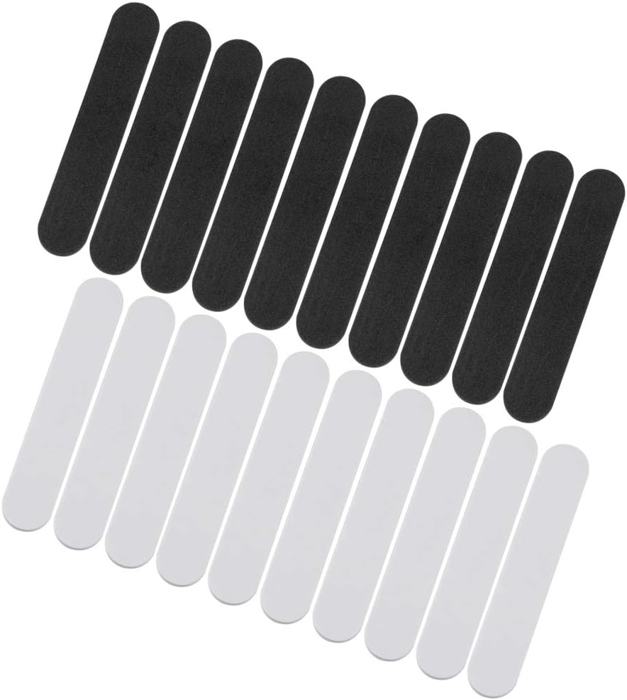 20 Pieces Hat Size Reducer Foam Hat Sizer Reducing Tape Cap Sweat Band for Cloche hat,Baseball cap,Peaked cap,Sun helmet Top Hat (Black and White)