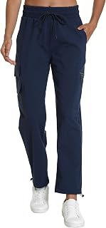 Women's Lightweight Cargo Hiking Pants with 5 Pockets Water Resistant