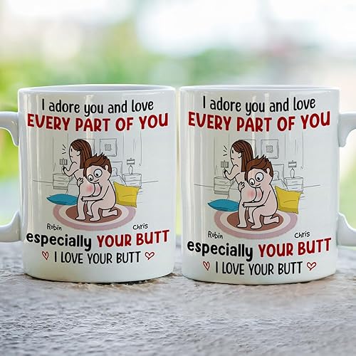 Miniatura 5 de Taza Kamasutra personalizada, regalos del día de San Valentín para esposa, divertida taza de aniversario para ella, regalos de inauguración de la