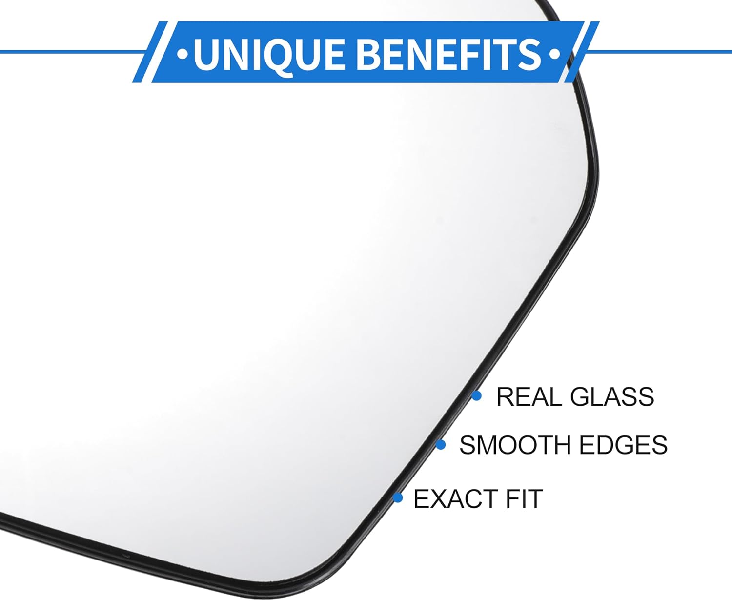 1 Set Mirror Glass Replacement for Ford Fusion 2006-2010 Left Driver Side W/Backing Plate