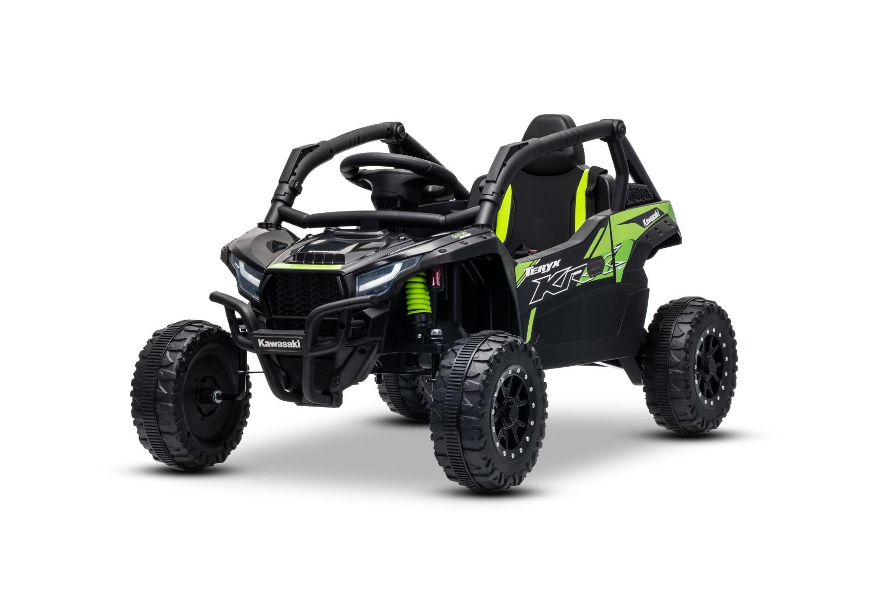 Kawasaki TERYX KRX 1000 12 V elektryczny samochód dziecięcy, jednoosobowy, zawieszenie na tylnej osi, pilot zdalnego sterowania 2,4 GHz, akumulator litowy, 2 silniki 25 W, składana rama ochronna