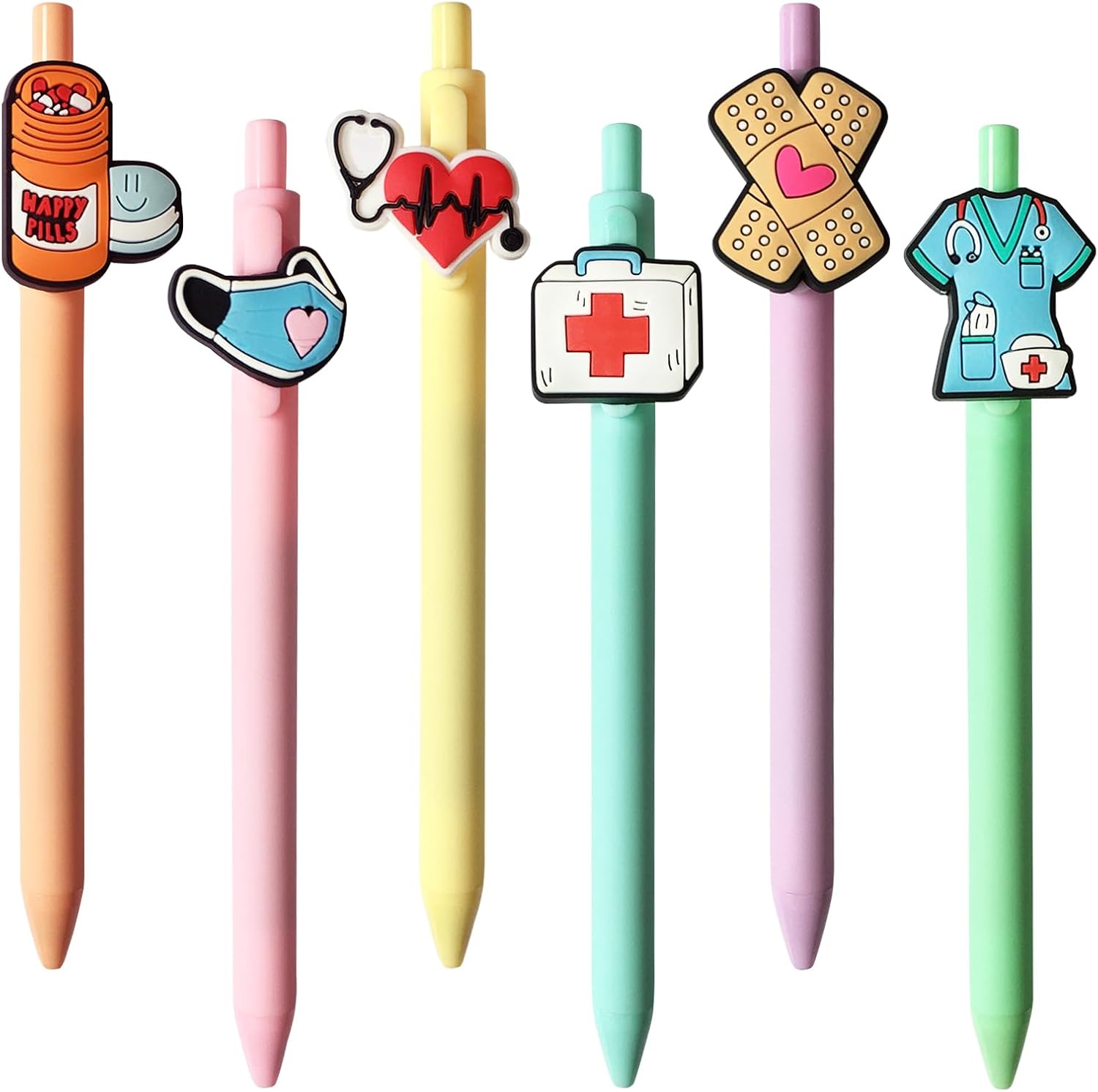 Funny Nurse Aesthetic Gel Pens Black Ink Set for Nursing Staff