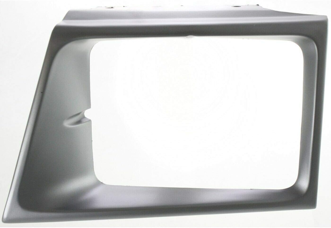 DAT AUTO PARTS Front Left Driver Headlight Door Bezel Cover Lamp Grille Insert Trim Replacement for 1997-2002 Ford Econoline Van For Sealed Beam Lamps Silver Textured Plastic FO2512158 F7UZ13064AAA