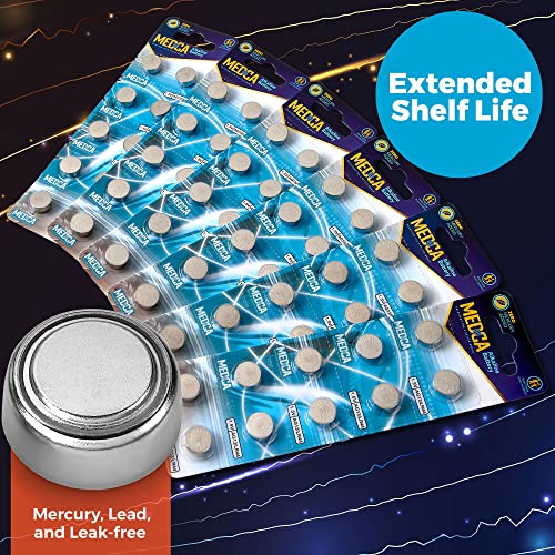 Medca 1.5V Alkaline Batteries - Lr44 Ag13 357 303 Sr44 Battery - Button Coin Cell For Hearing Aids And Amplifiers, Toys, Remotes, Calculators, Lasers | Long Lasting Power | Anti Corrosion | 60 Pcs #TOP4