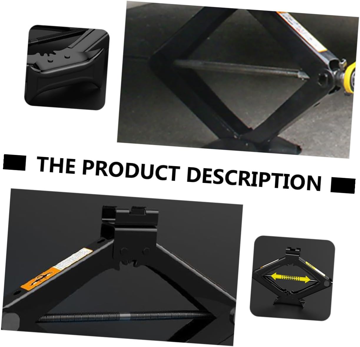 5 Ton Car Scissor Jack with Hand Crank Tire Repair Tool Portable Auto Lift Jack for Vehicle Maintenance and Emergency Roadside Use Random Color