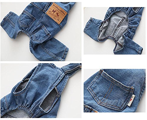Petbobo Dog Clothes Costumes, Pet Jean Overalls Clothes Pet Fashion Pants 5 Sizes Optional (Xxl) #TOP1