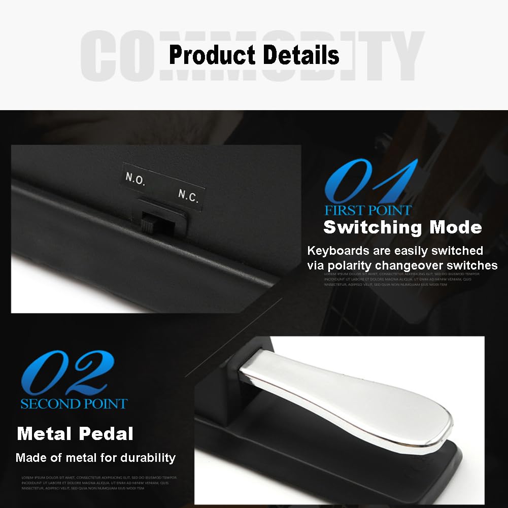 Amazon.com: JINWEE Piano Sustain Pedal，Digital Piano and Keyboard