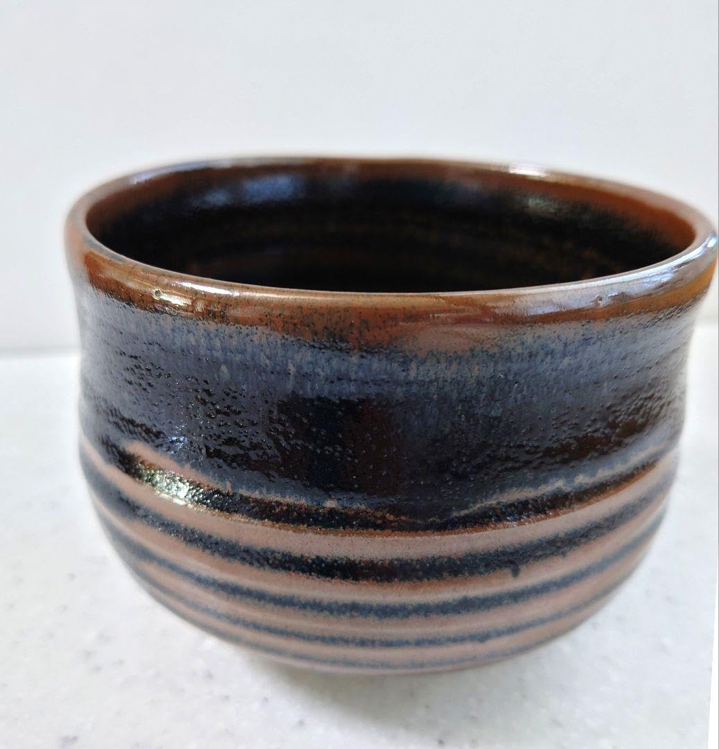 Amazon.co.jp: 千寿窯 越中瀬戸焼 吉野 香岳作 抹茶碗 共箱 共布