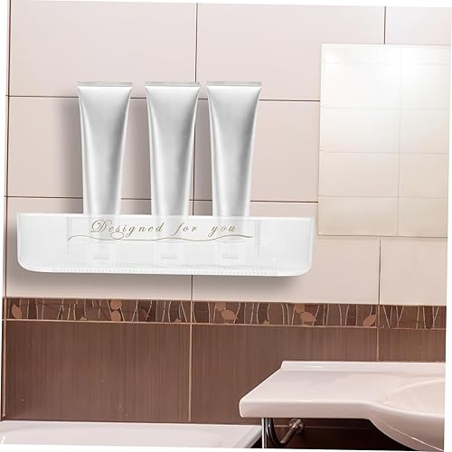 Miniatura 5 de Veemoon Estantes de almacenamiento, organizador de baño, estante adhesivo, estante de almacenamiento de baño, soportes de almacenamiento decorativos