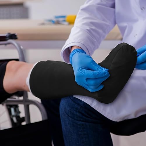 Miniatura 5 de 4 piezas de fundas de calcetín fundidas para piernas medianas, cortas debajo de la rodilla, manga de pierna para pies, hombres y mujeres, protección