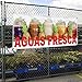 Vinyl Banner Multiple Sizes Aguas Fresca Red Food Bar Restaurant Truck Restaurant & Food Outdoor Weatherproof Industrial Yard Signs 8 Grommets 48x96Inches