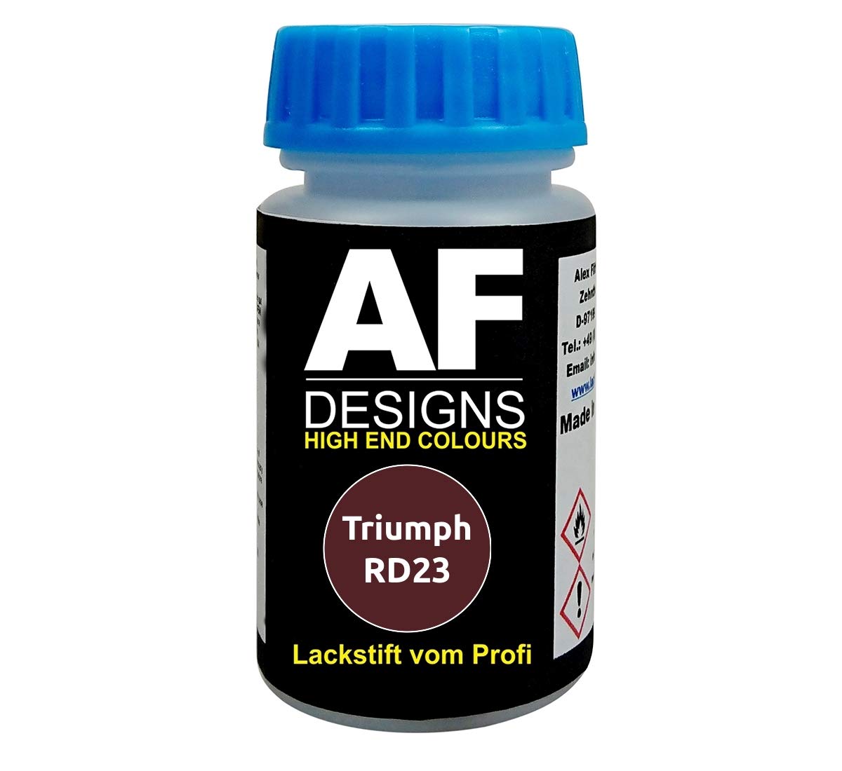 Touch up paint for Triumph RD23 Maroon B with brush fast drying Repair Paint Car Paint 50ml