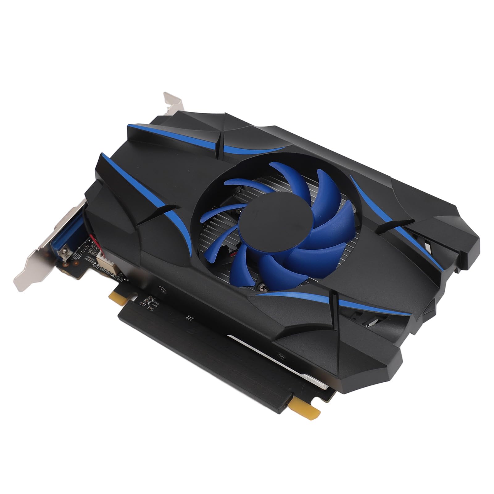 Denash Karta Graficzna GT1030 2GD5, 2 GB GDDR5 64-bitowy PCI Express 2.0 16X HD Multimedialna Karta Graficzna VGA do Gier z Wentylatorem Chłodzącym, do Komputerów Stacjonarnych Filmy