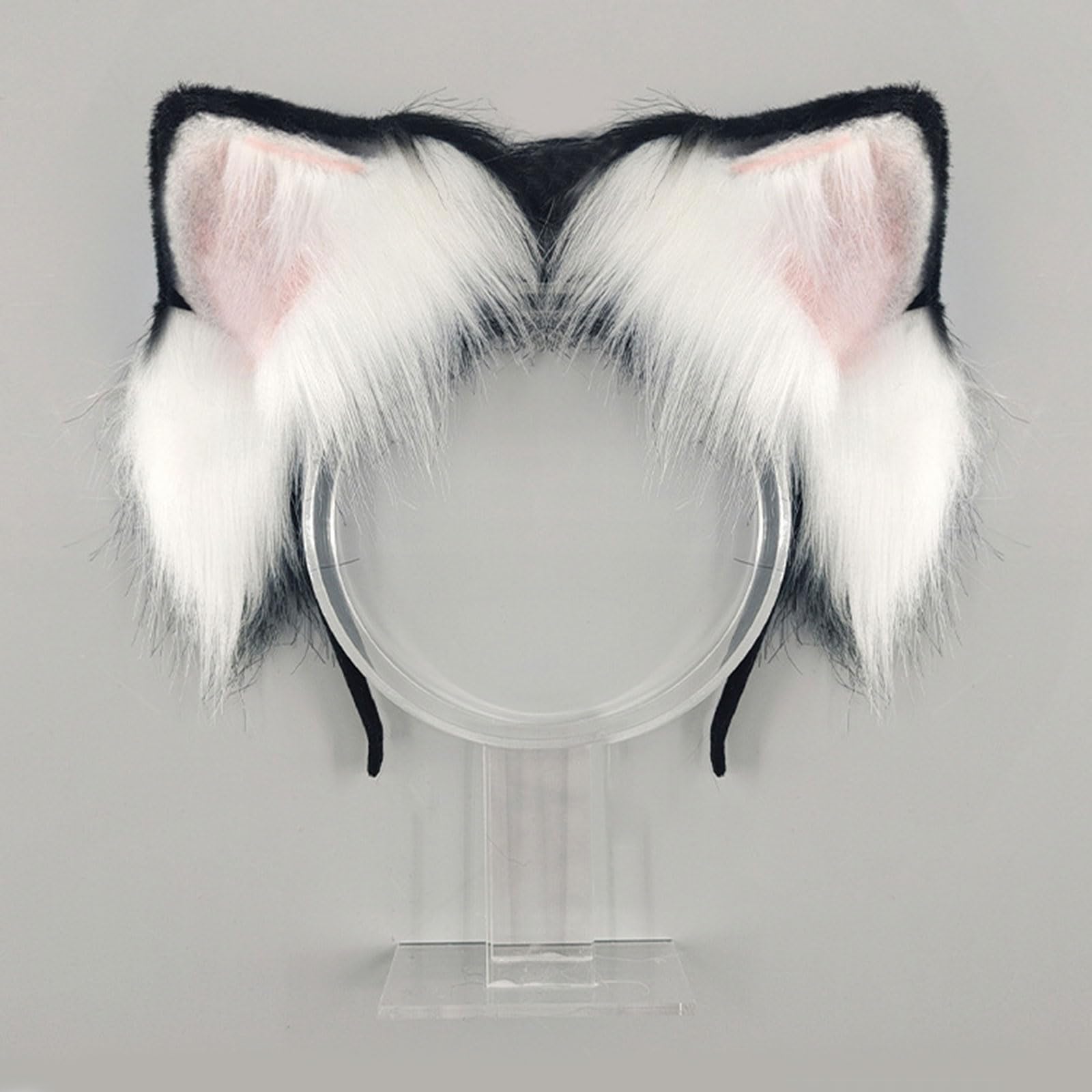 Diadema de orejas de gato con movimiento automático con tacto sensorial y larga vida útil para fiestas de disfraces, banda interactiva para el cabello