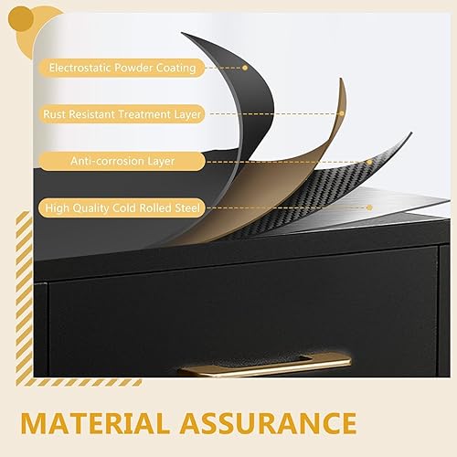 Miniatura 4 de Carrito de Salón Hicomony con Ruedas, Carro de Salón con 4 Soportes y 2 Cajones, Estación Móvil para Estilistas de Cabello para Almacenamiento