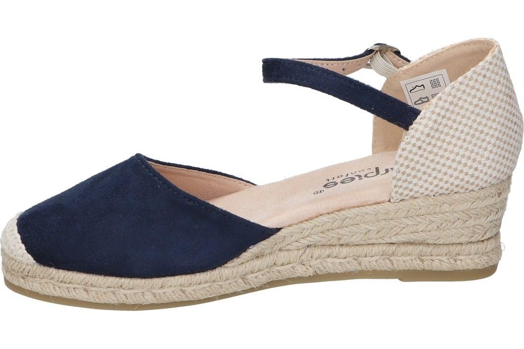 amarpies | Espadrillas Donna - Yute con Fibbia - Espadrilles Stilosi - Cuneo medio e confortevole - Versatile - Modello ACX26481
