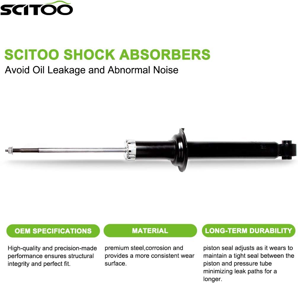 SCITOO Rear Shocks Set of 2 for TSX, Shocks Absorbers and Struts Fits 2004 2005 2006 2007 2008 for Acura TSX Amortiguadores