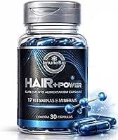 Suplemento Hair + Power Masculino A-Z Premium foco em queda de cabelo - 17 Vitaminas e Minerais