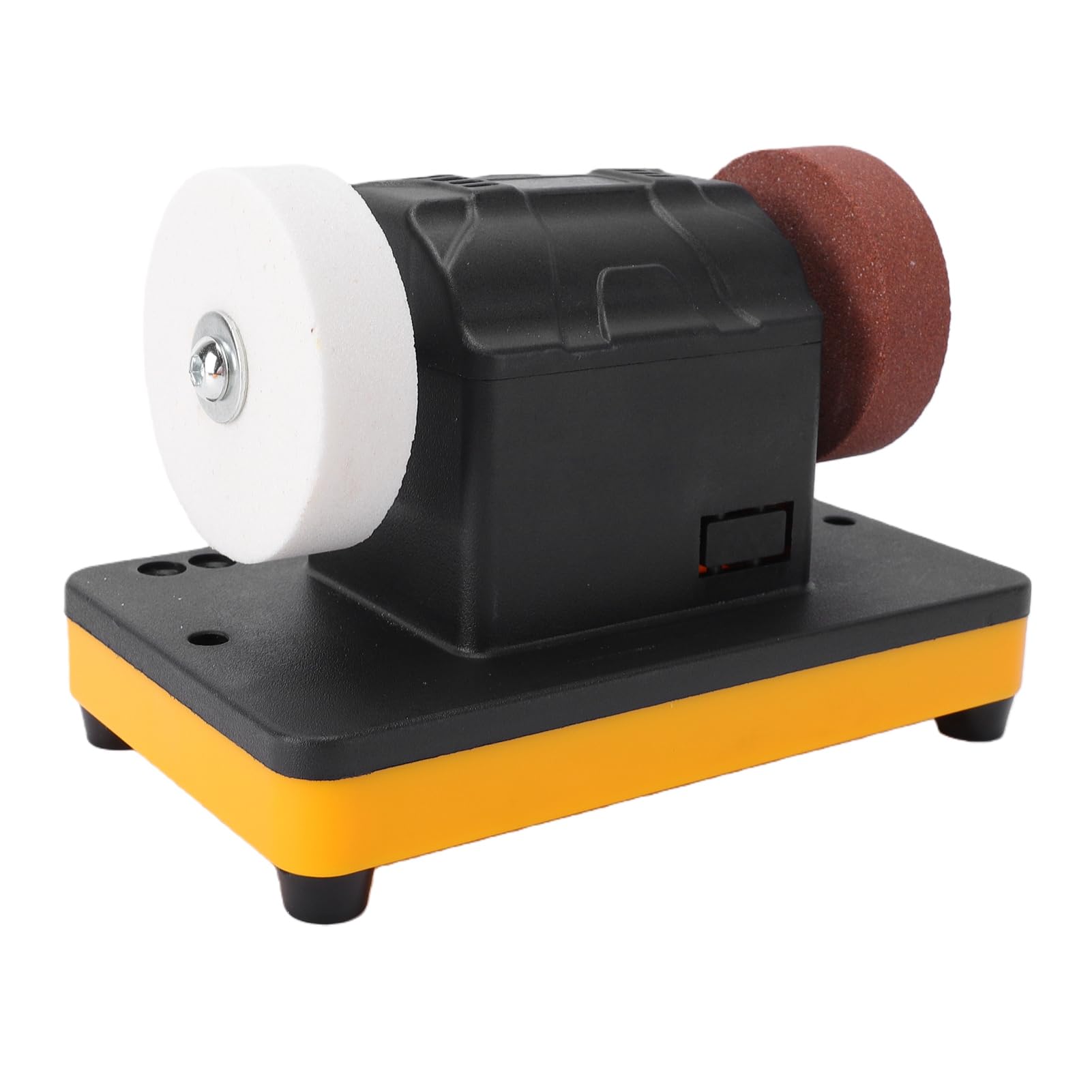 FTVOGUE Smerigliatrice da Banco 3 Pollici, Alta Velocità 2000-6000RPM, | Materiale ABS, Compatibile con batteria, Cuscinetti riduttori di vibrazioni, Ideale per vari utensili da taglio, Mole