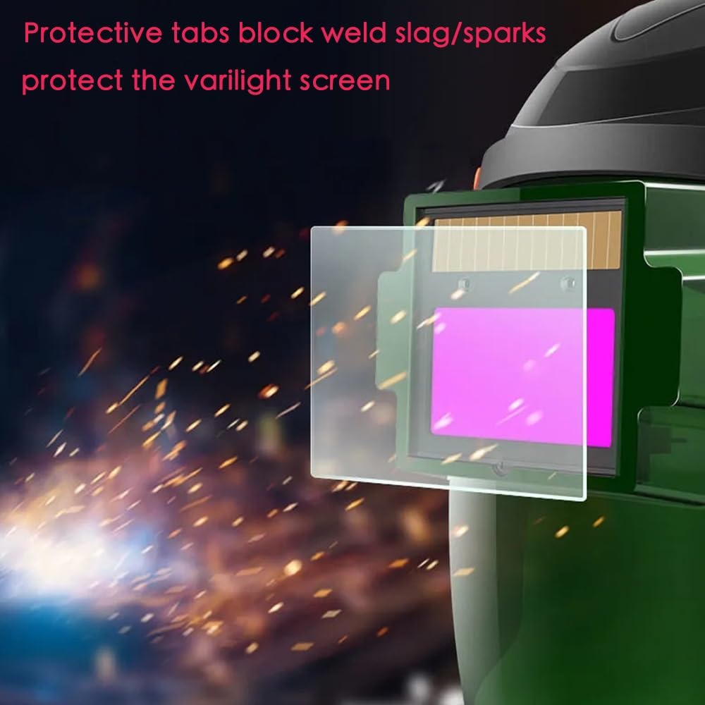 20 Pcs Replacement Lens Outside Protective Lens, 4.25 x 2 x 0.04 Inches Welding Helmet Clear Lens Filter Cover for Solar Auto Darkening Welding Helmet Hood