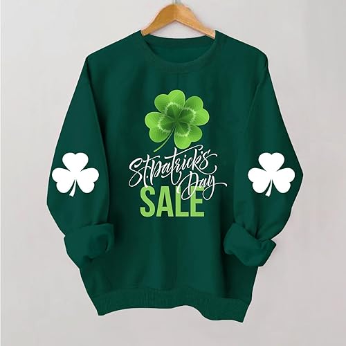 Miniatura 2 de Camiseta del día de San Patricio 2024 a la moda de gran tamaño con estampado de trébol de la suerte, regalos del día de San Patricio