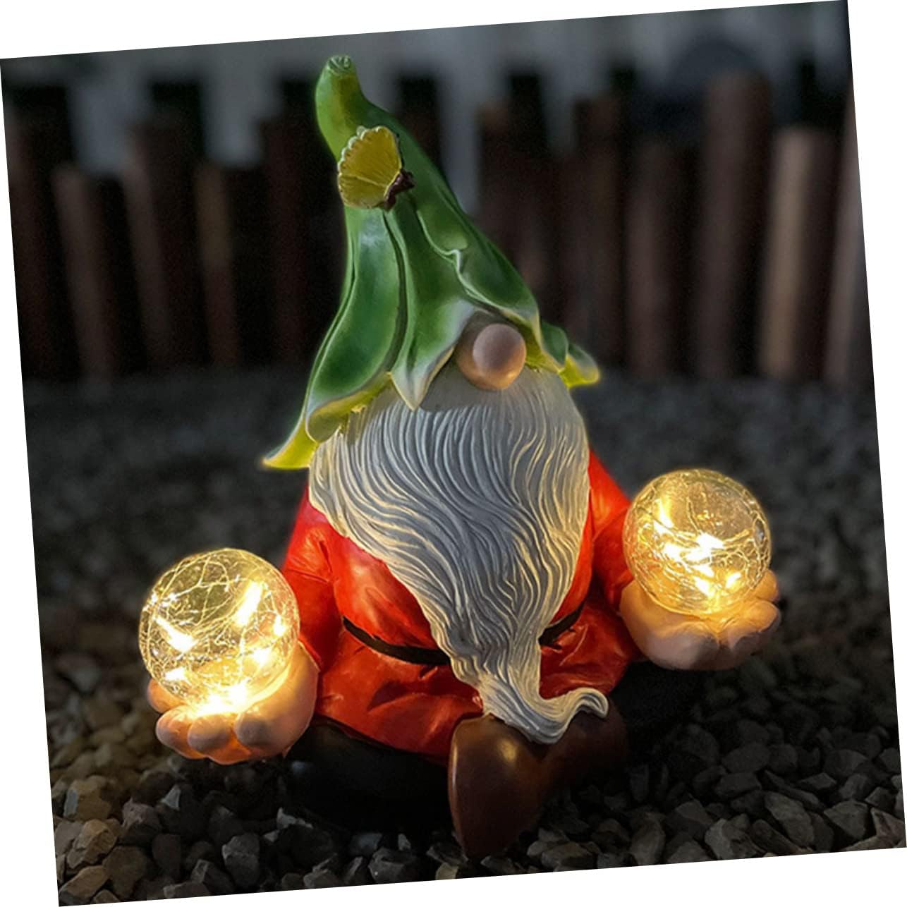 BESPORTBLE Solar Gnome Statue Lamp Landscape Light for Garden Decor Outdoor Lighting Solar-Powered Gnome Figurine for Patio and Lawn Quality