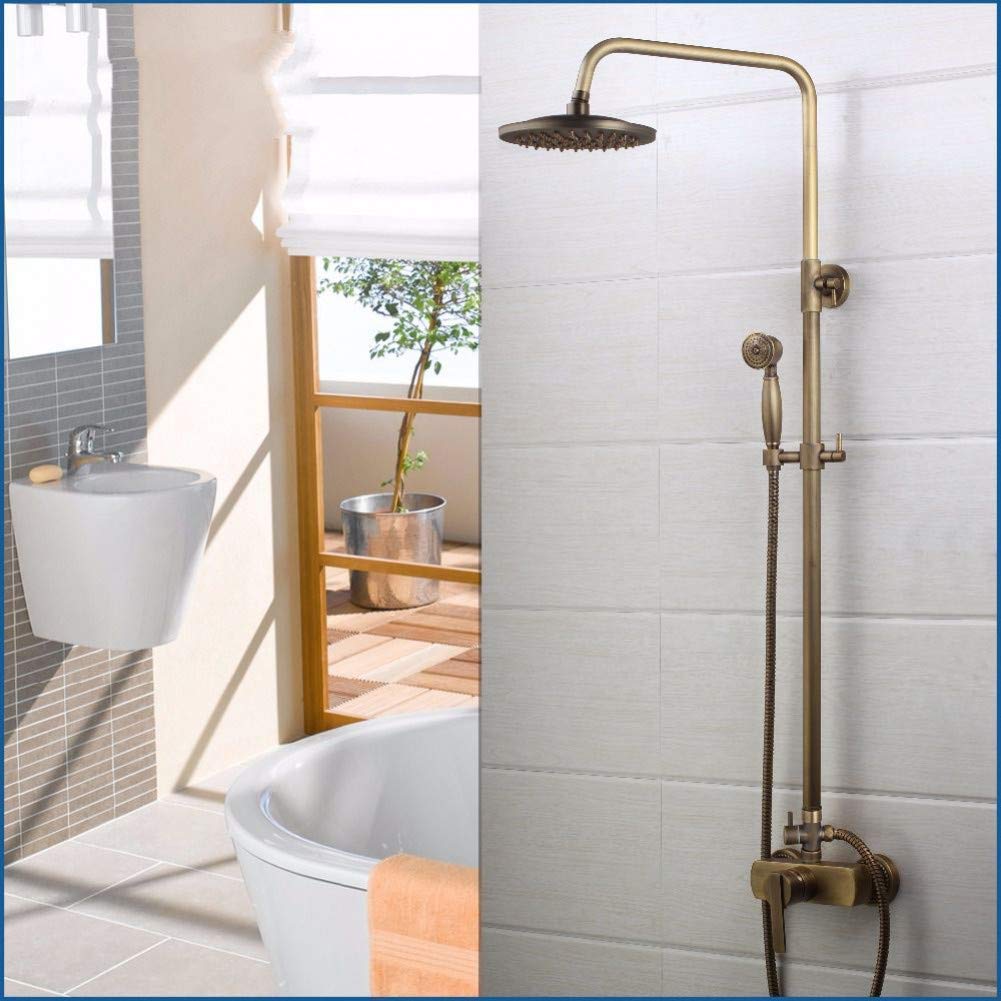Douchette et mitigeur de douche chromé mural pour réparer votre salle de bain