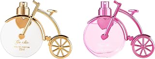 Pink + Yellow Bike Styling Perfume,Refreshing Oriental Floral Fragrance Parfum Spray with Gift Box Package Lasting and Charming Personal Perfume for Women 25ML