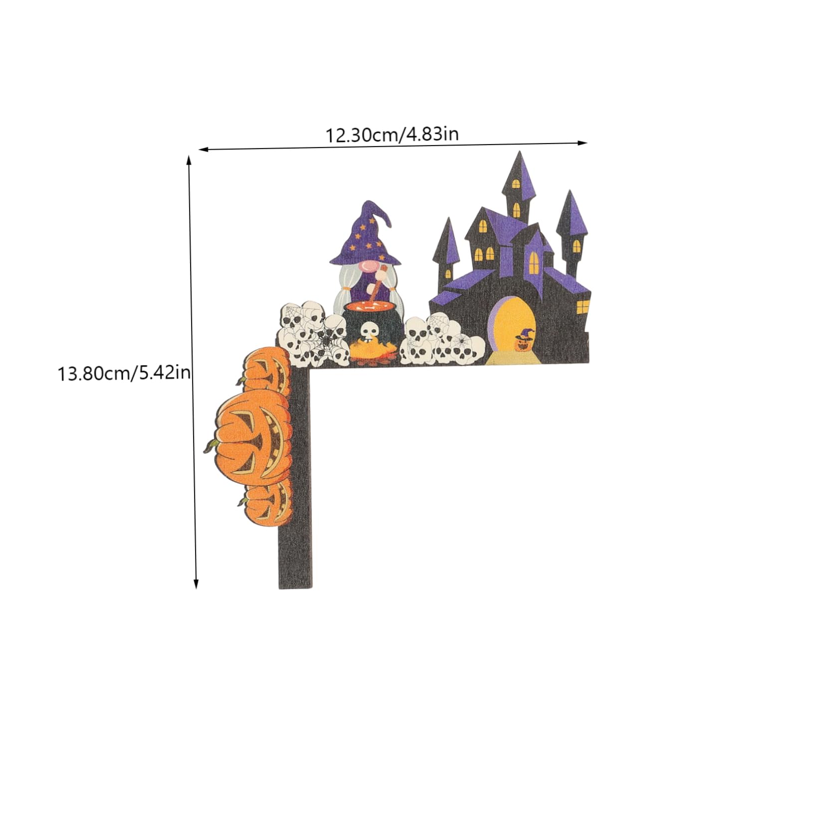 Cabilock 5 Set di Decorazioni per Cornici per Porte E Finestre di Halloween Ornamenti per Feste Materiale in Legno Sicuro Ornamenti Unici per La Casa Decorazioni Festive