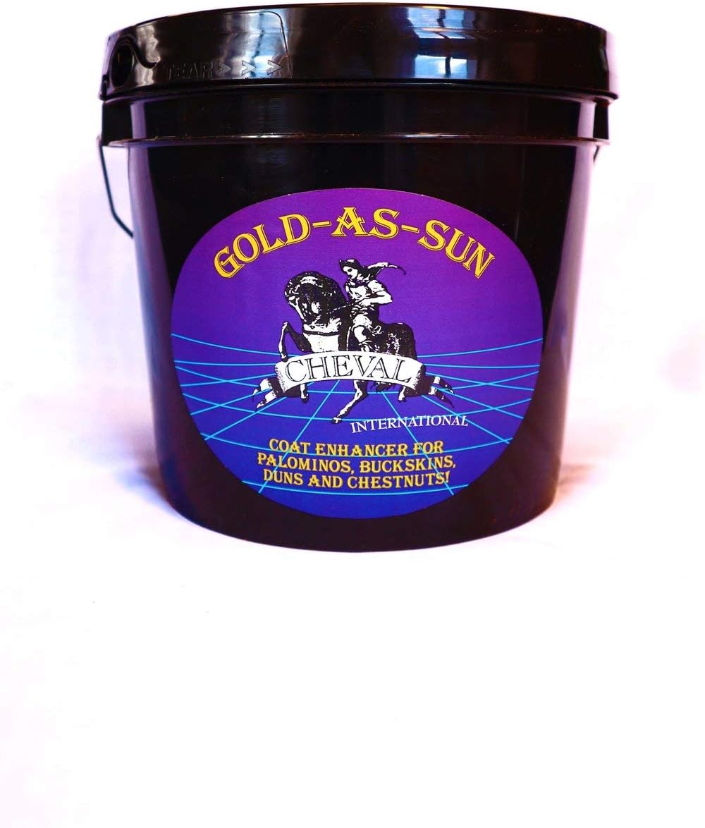 GOLD-AS-SUN Horse Coat Enhancing Supplement for Palominos and Buckskins 7 Pound : Pet Supplies