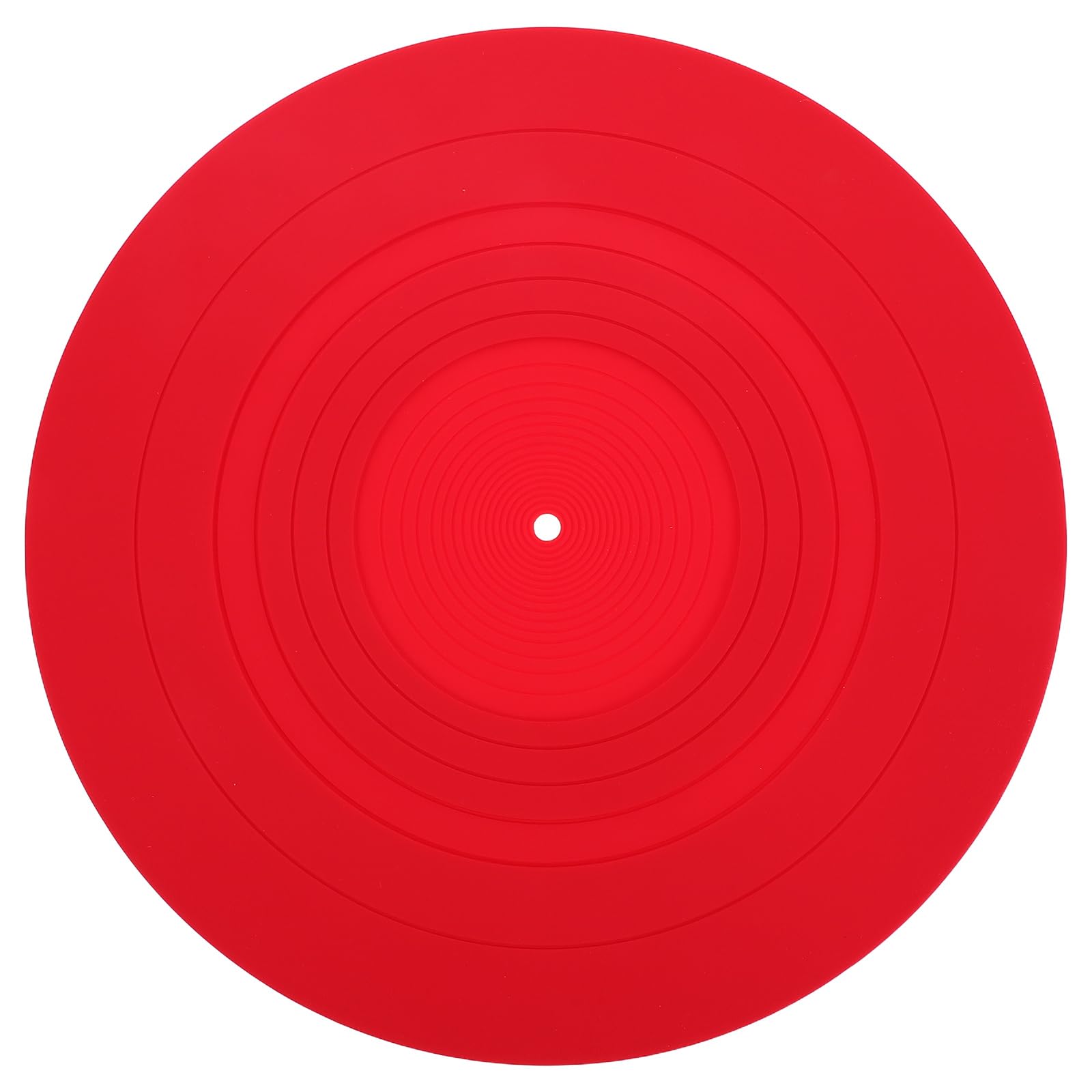 Yardwe Tappetino Antistatico per Dischi in Vinile Tappetino Protettivo per Giradischi Cuscinetto per Piatto in Silicone Antiscivolo per Dischi Riduzione Vibrazioni