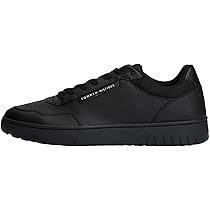 Tommy Hilfiger Uomo Sneakers con Suola Preformata Basket Core Profilo Basso, Nero (Black), 44