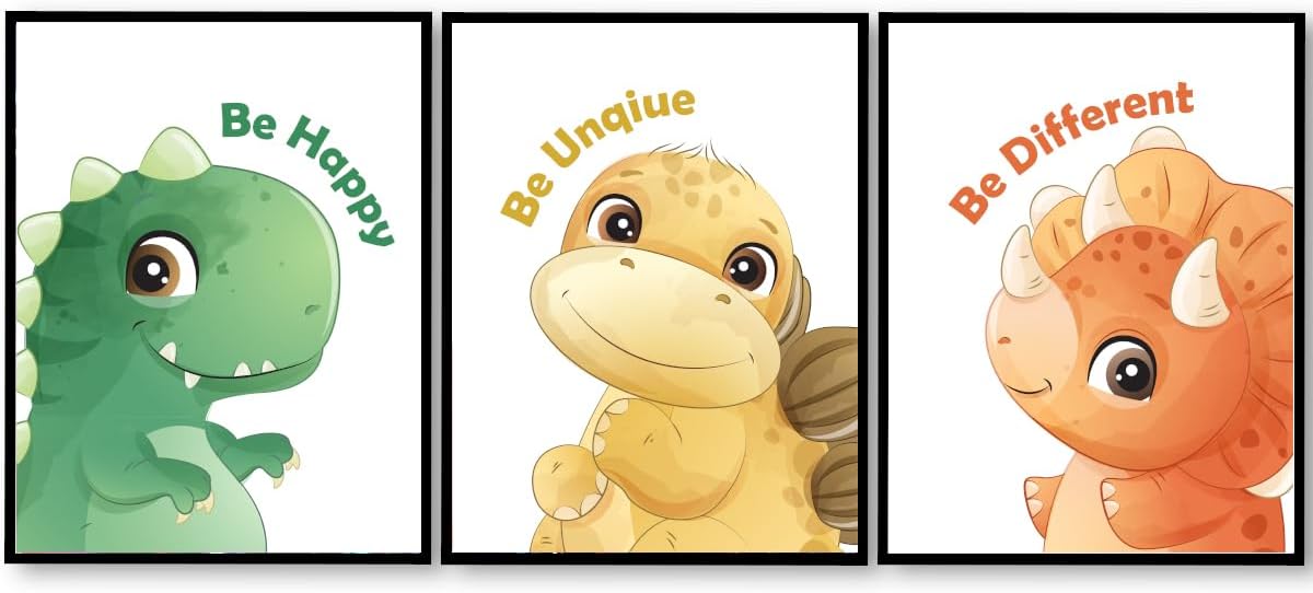 Amazon.com: Dinosaur Posters for Boys Room,Dinosaur Inspirational ...